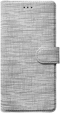 Galaxy A24 için Kılıf Fabric Book Wallet Gri [Galaxy A24 ile Uyumlu Kılıf - Gri]