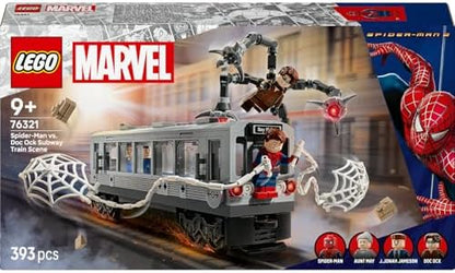 ǀ Örümcek Adam ile Doktor Oktopus Metro Sahnesi 76321 – Süper Kahraman Aksiyonunu Seven 9 Yaş ve Üzeri Çocuklar için Koleksiyonluk Yapım Seti, Eğlenceli Oyunlar için Hediye Fikri (204P)