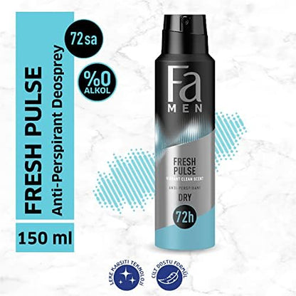 Fa Men Fresh Pulse Bergamot Canlılığı Deosprey 150 ml