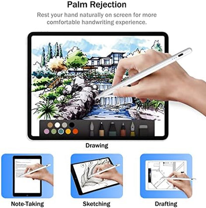 Cisteen iPad için Kalem (2022-2018), Led Göstergeli, Eğim Sensörü Avuç İçi Reddetme Kalemi Apple iPad 10/9/8/7/6. Nesil, iPad Air 5./4./3. Nesil, iPad Pro 11 ve 12.9", ipad mini 6/5