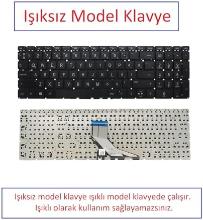 Notebook Klavye - Siyah-Işıksız - Pavilion - 15-da0xxx, 15-da1xxx, 15-db0xxx, 15-db1xxx, 15-dk0xxx, 15-dk1xxx, 15-dr0xxx, 15-dr1xxx, 15-ds0xxx, 255 G9 9m3g7at Muadili ile uyumlu - HP-120