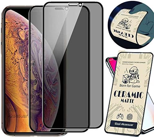 Apple iPhone 11/XR Mat Seramik Nano 9D Ekran Tam Kaplayan Kavisli Kırılmaz Cam İnce Ekran Koruyucu (Anti Parmak İzi)