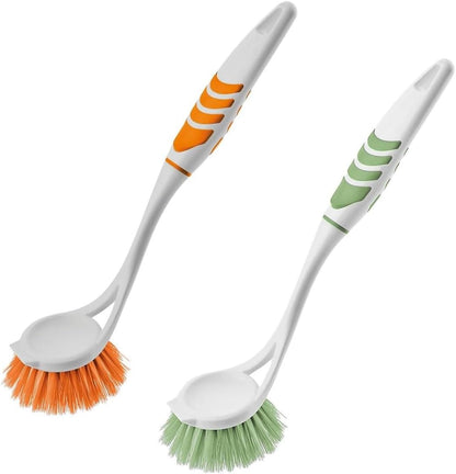 Titiz Softon 2'li Lüx Yuvarlak Lavabo Fırçası (TP-335) - Mavi Ergonomik Saplı Lavabo ve Tezgah Fırçası Paketi