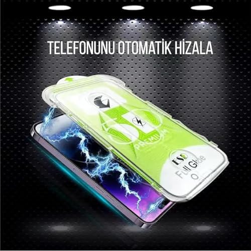 PSR Aksesuar iPhone 17 Uyumlu Ekran Koruyucu - Otomatik Hizalama Özellikli | Ekstra Güçlendirilmiş | Tam Koruma | Pürüzsüz Lazer Kesim Premium Kırılmaz Cam (iPhone 17)