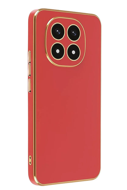 Xiaomi Redmi Note 14 Pro 4G Kılıf Volet Silikon - Kırmızı