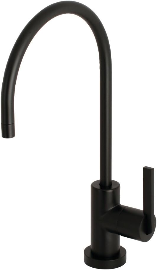 Brass KS8190CTL Kontinental Su Filtrasyon Bataryası, 13,7 cm Ağız Erişiminde, Mat Siyah