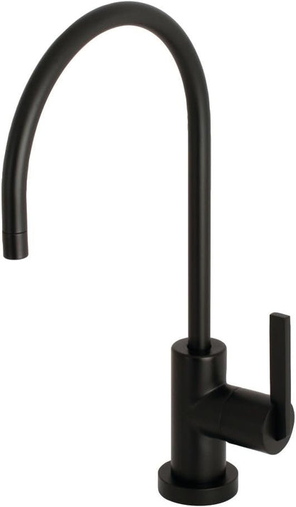 Brass KS8190CTL Kontinental Su Filtrasyon Bataryası, 13,7 cm Ağız Erişiminde, Mat Siyah