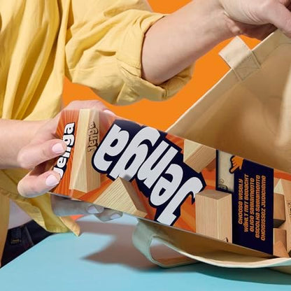 Hasbro Resmi Jenga Oyunu (2025) | Ücretsiz Web Uygulaması ile Daha Fazla Oyun Seçeneği (Zorunlu Değildir) | Ahşap Blok Denge ve Kule Dizme Oyunu | 6 Yaş ve Üzeri | 1+ Oyuncu