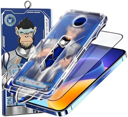 iPhone 14 Pro Max ile Uyumlu Ekran Koruyucu Cam - 9H Temperli Cam, Kolay Kurulum Aparatlı, HD Görüntü Netliği, Çizilmeye Dayanıklı Ekonomik Koruma - Şeffaf Cam