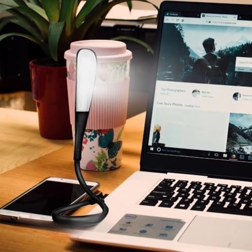 USB Girişli 14 Ledli 3 Kademeli Dokunmatik MasaKitap Okuma Lambası Ledi Siyah
