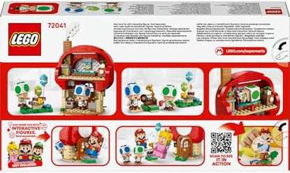 Super Mario Toad Evinde Parti 72041 – 7 Yaş ve Üzeri Çocuklar İçin Parti Temalı Yaratıcı Oyuncak Yapım Seti, Eğlenceli Oyun Deneyimi ve Hediye Fikri, Koleksiyonluk Model (276 Parça)