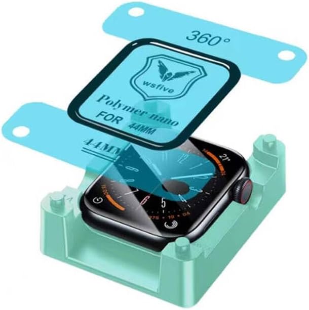 - Apple ile uyumlu Watch 44mm Polymer Nano Ekran Koruyucu + Kolay Uygulama Aparatlı