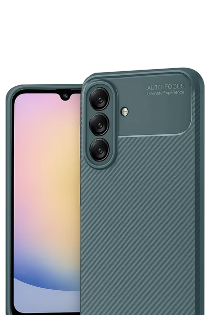 Samsung Galaxy A17 5G Auto Focus Karbon Kapak - Koyu Yeşil