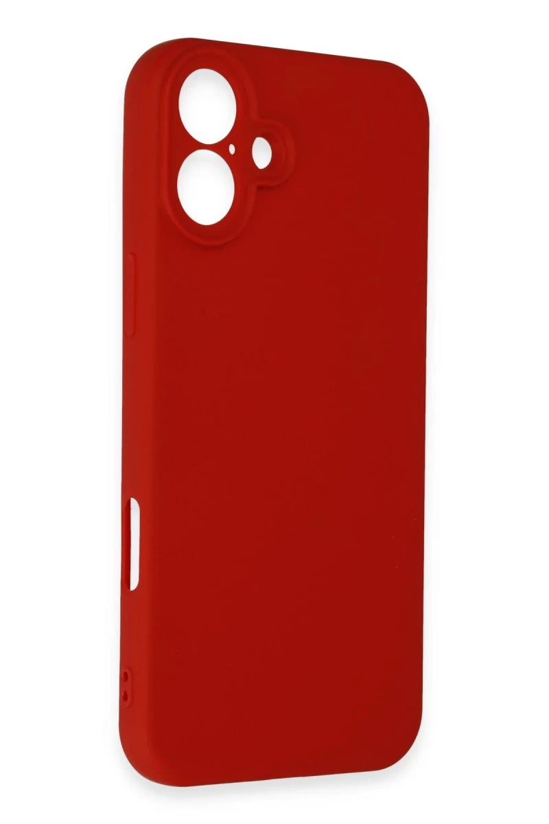 Apple iPhone 16 Kılıf First Silikon - Kırmızı
