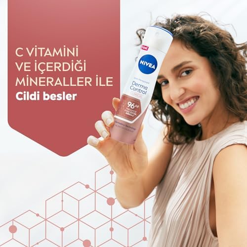 Control Clinical Kadın Sprey Deodorant 150ml,96 Saat Üstün Koruma,DermaDry Technology ile Ekstra Kuruluk
