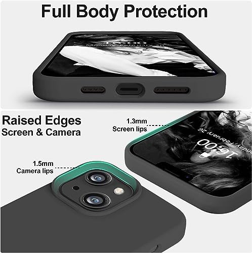 iPhone 15 ile Uyumlu İçi Kadife Lansman Silikon Kılıf – Kamera Korumalı, Darbe Emici, Premium Yumuşak Kapak Siyah