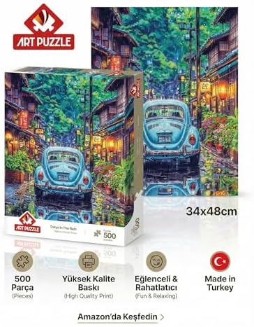 Yağmur Altında Tokyo 500 Parça Puzzle