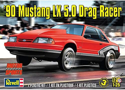 Monogram ölçek 1: 25 " "1990 Mustang LX 5.0 Drag Race Auto (çok renkli)