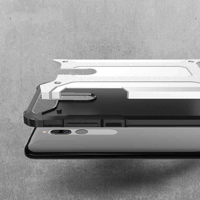 Xiaomi Redmi 8 ile uyumlu Çİft Katman Koruyucu Crash Military Tank Kılıf - Gold