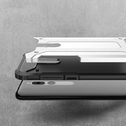 Xiaomi Redmi 8 ile uyumlu Çİft Katman Koruyucu Crash Military Tank Kılıf - Gold