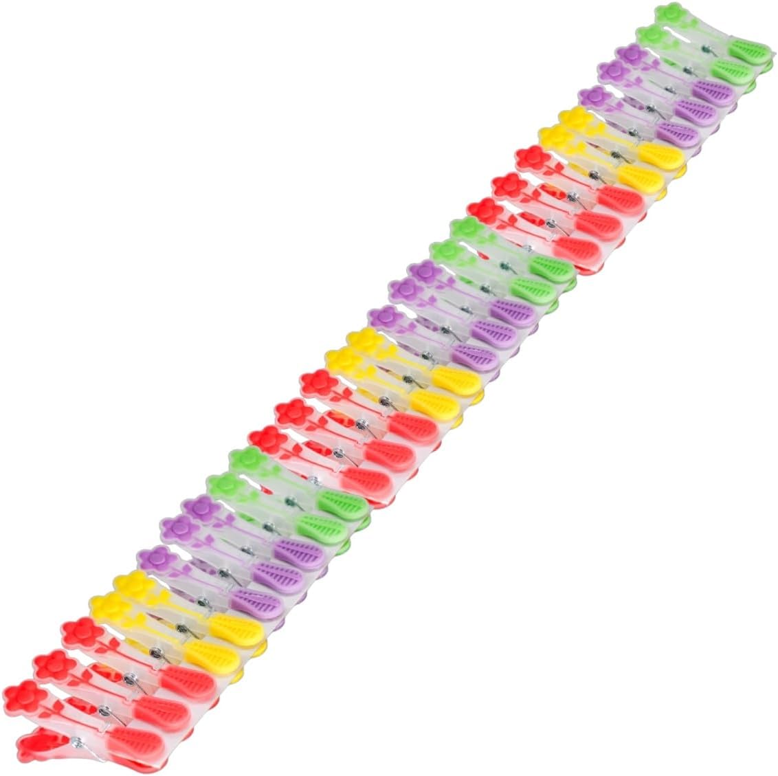 New-Max Elite Papatya Desenli Silikon Mandal, Şeffaf, 30 Adet