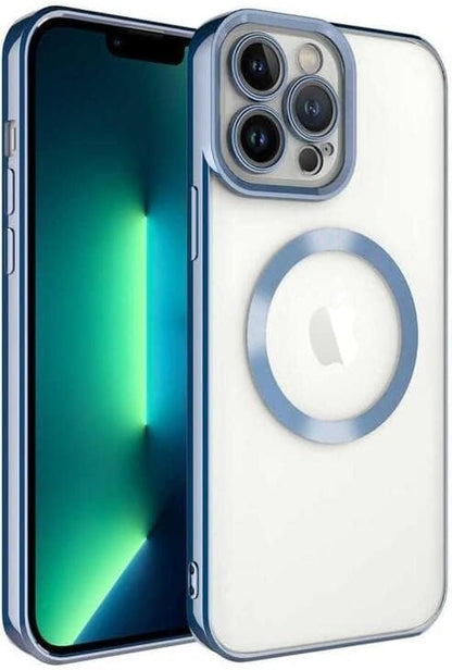 Tia aks iPhone 14 pro uyumlu lens korumalı lazer kılıf mavi