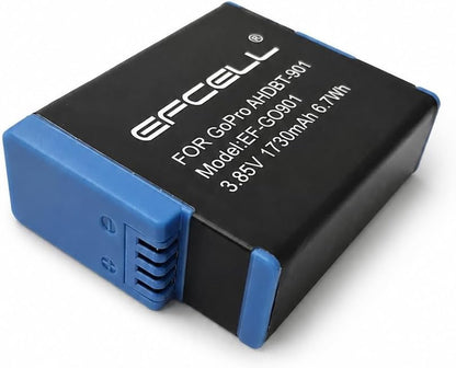 GoPro Hero 9 Hero 10 Hero 11 Hero 12 Black ile Uyumlu AHDBT-901 Yedek Kamera Bataryası 1730mAh 3.85V Şarjlı Aksiyon Kamera Pili Uzun Süreli Kullanım | (GO901)