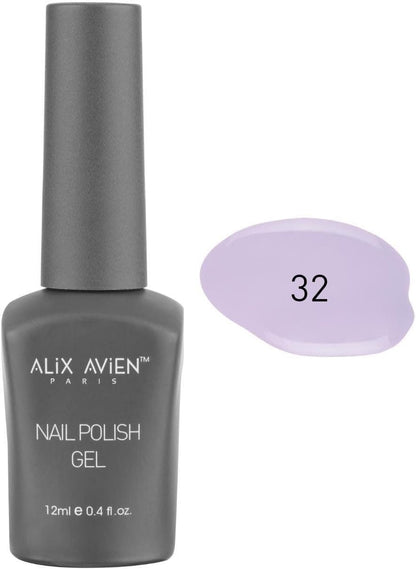 Uv Kalıcı Lila Jel Oje 32 - Gel Polish - 12 ml