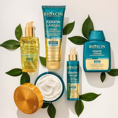 Keratin & Argan Onarıcı Şampuan 300 ml – Yıpranmış Saçlar İçin Nemlendirici ve Onarıcı Bakım