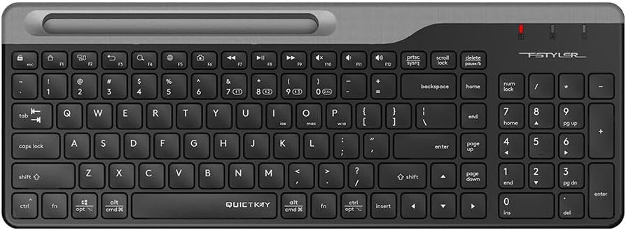 FBK25 (Q) Türkçe FN-Multimedya Bluetooth & 2.4Ghz Kablosuz Klavye, Siyah