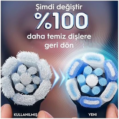iO Ultimate Clean Siyah Diş Fırçası Yedek Başlığı 4 Adet