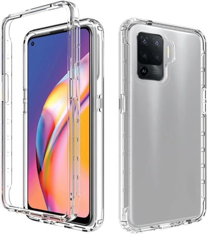ile uyumlu Şeffaf Clear Silikon Yüksek Kalite Darbeye Dayanıklı Şık Telefon Kılıfı (Oppo Reno 5 Lite)