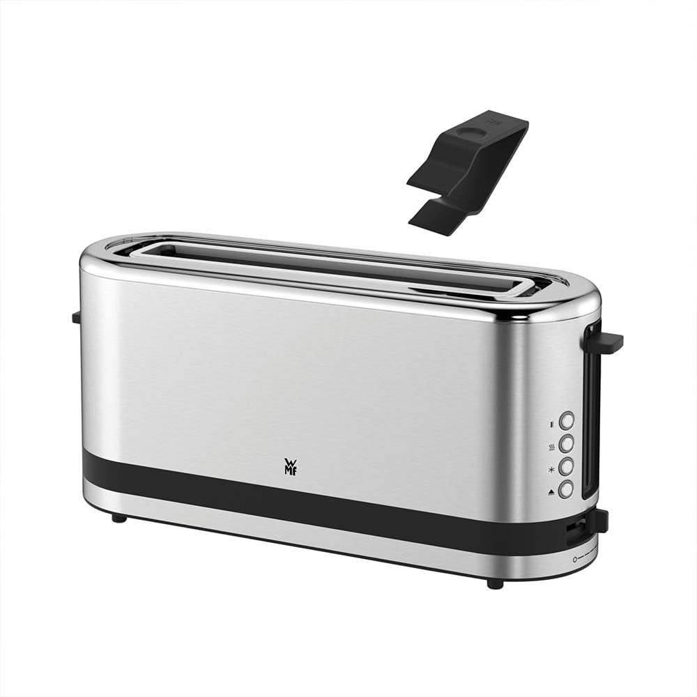 WMF Kitchenminis Uzun Hazneli Ekmek Kızartma Makinesi, 2 Dilim Kapasiteli, XXL Dilimler İçin Uygun, Ekmek Isıtma Aparatlı, Bagel Fonksiyonlu, 7 Kızartma Seviyesi, 900 W, Mat Paslanmaz Çelik