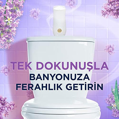 Banyo Hava Tazeleyici Cihaz ve Yedek Lavanta Ferahlığı 10 ml