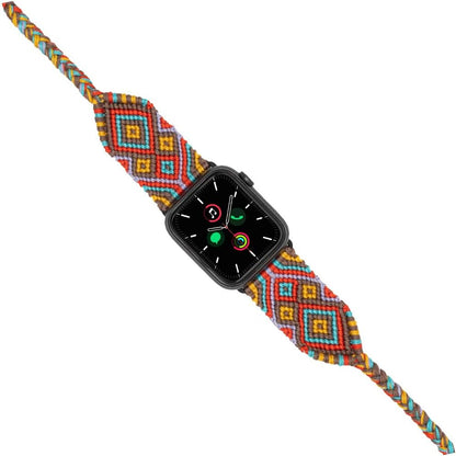 Hippi Etnich Silver 42-44-45-49 mm Smart Watch Braided Band