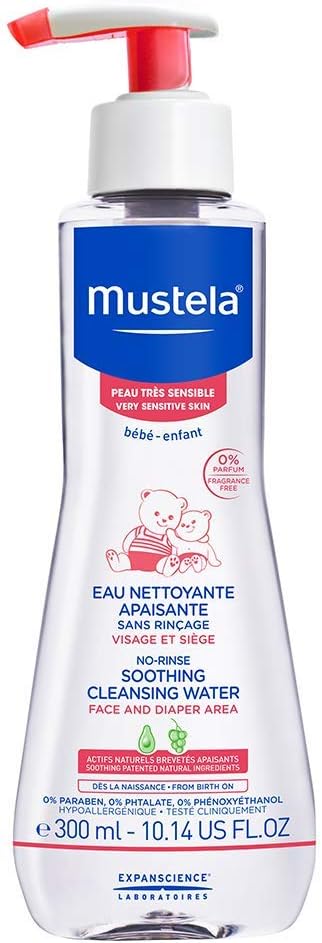 Mustela Mustela Çok Hassas Ciltler için Durulama Gerektirmeyen Temizleme Sıvısı 300 ml 1 Paket