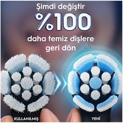 iO Gentle Care Siyah Diş Fırçası Yedek Başlığı 4 Adet