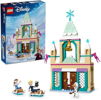 ǀ Frozen Arendelle Karlar Ülkesi Şatosu 43265-5 Yaş ve Üzeri Çocuklar için Mini Elsa Bebek İçeren Oyuncak Yapım Seti, Doğum Günü Hediyesi (177 Parça)