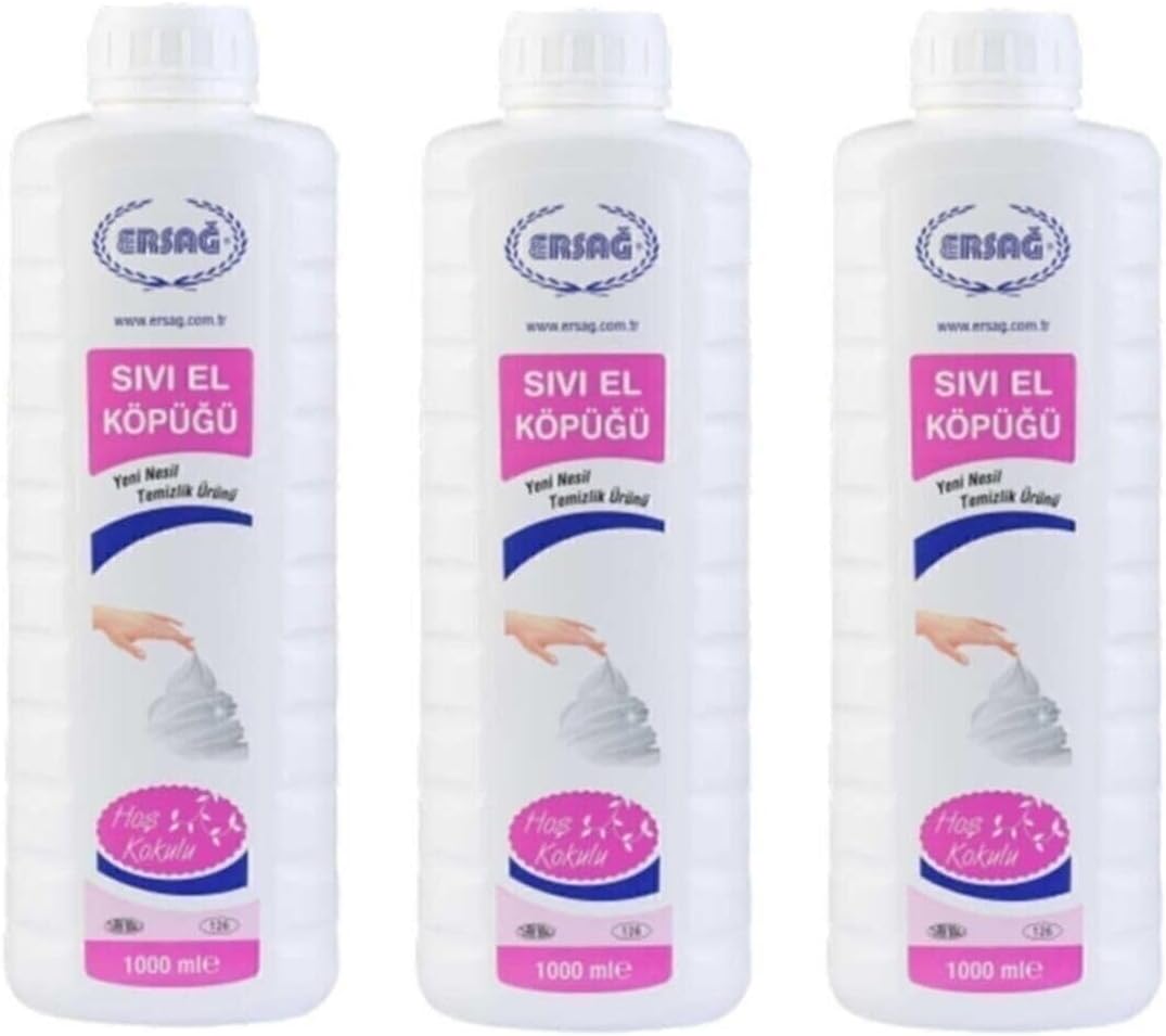 Ersağ Sıvı El Köpüğü 1000 Ml 3 Adet