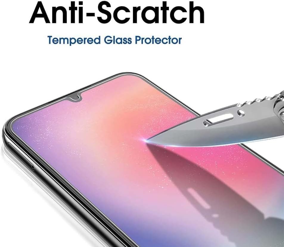 Galaxy A16 Uyumlu Kırılmaz Ekran Koruyucu Cam, 9H Temperli Şeffaf Darbe Emici Çizilmez Ekran Koruma Filmi