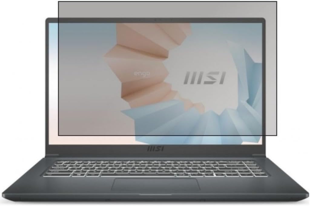 Engo MSI Modern 15A5M 15.6 inç ile Uyumlu Hayalet Ekran Koruyucu Şeffaf 16:9