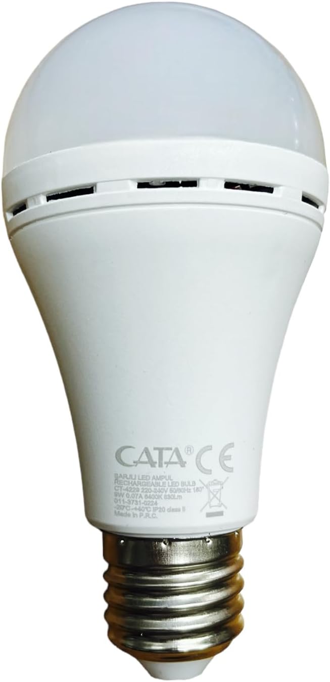 CT-4229 9W/6400K ŞARJLI LED AMPUL CATA