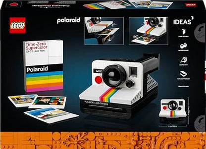 Ideas Polaroid OneStep SX-70 Kamera 21345 – Fotoğraf Meraklısı Yetişkinler için Koleksiyonluk ve Sergilenebilir Yaratıcı Model Yapım Seti, Doğum Günü Hediyesi Fikri (516 Parça)