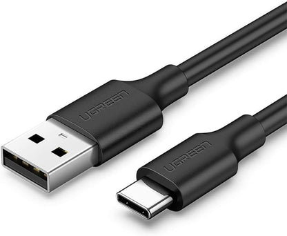 2.0 A USB-A & USB-C & Şarj ve Data Kablosu, 50 Santimetre, Siyah, 60115