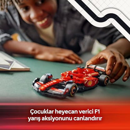 Ferrari SF-24 F1 Yarış Arabası 77242 – 10 Yaş ve Üzeri Kız ve Erkek Çocukları için Koleksiyonluk Sürücü Minifigürü İçeren Yapım Seti, Motor Hayranları için Model Kiti (275 Parça)