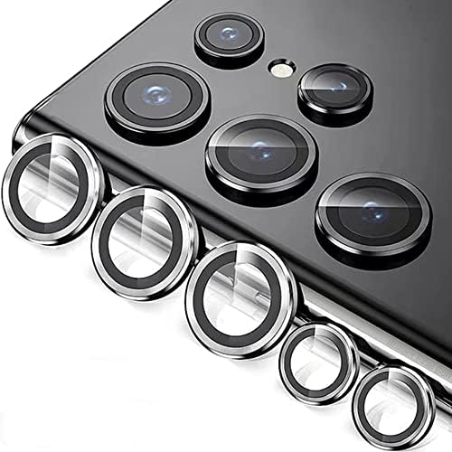 Galaxy S23 Ultra ile uyumlu Kamera Lens Koruyucu Ineffable Kamera Lens Koruma Gümüş