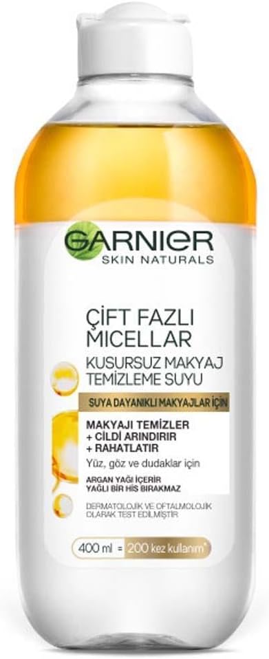 Skin Naturals Çift Fazlı Micellar Kusursuz Makyaj Temizleme Suyu (400 ml)