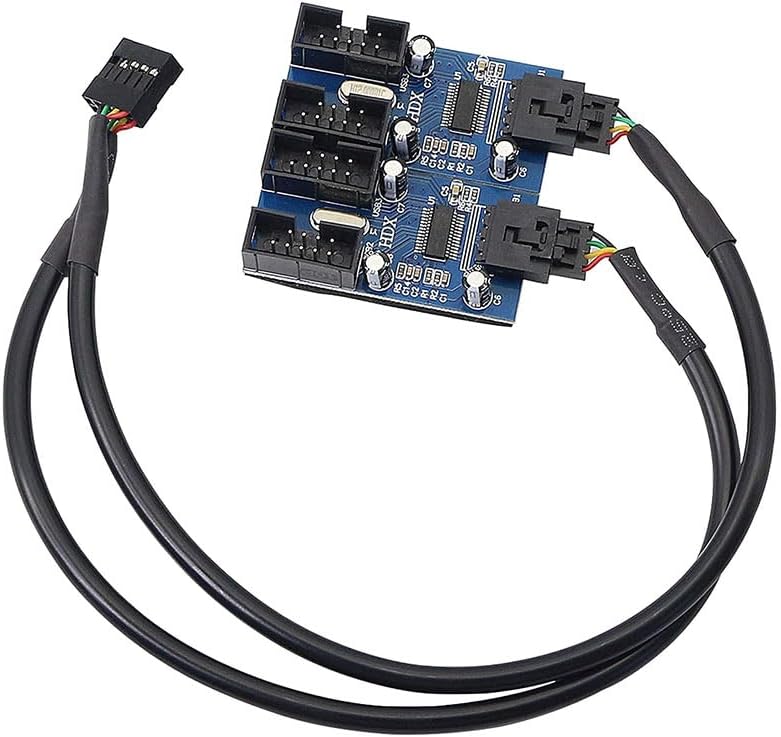 9 Pin USB Çoklayıcı Anakart Için 4 Port USB 2.0 Çoklayıcı