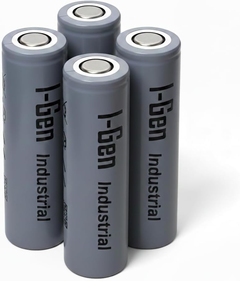 I-Gen Industrial 2600mAh Şarj Edilebilir Pil 4'lü Paket (18x65mm - 3.7 - Düz Kafa)