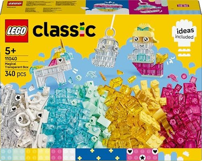 Classical Saydam Kutu 11040 – 5 Yaş ve Üzeri Kız ve Erkek Çocuklar için, Ejderha, ve Daha Fazla Mini Figür İçeren Renkli Yapım Parçaları ve Askı Parçaları Yapım Seti (340 Parça)